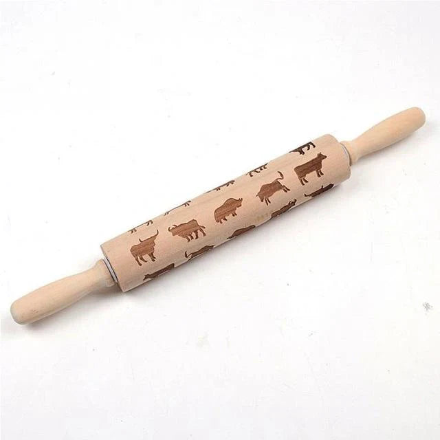 BowLift | Engraved rolling pin for creative patterns
