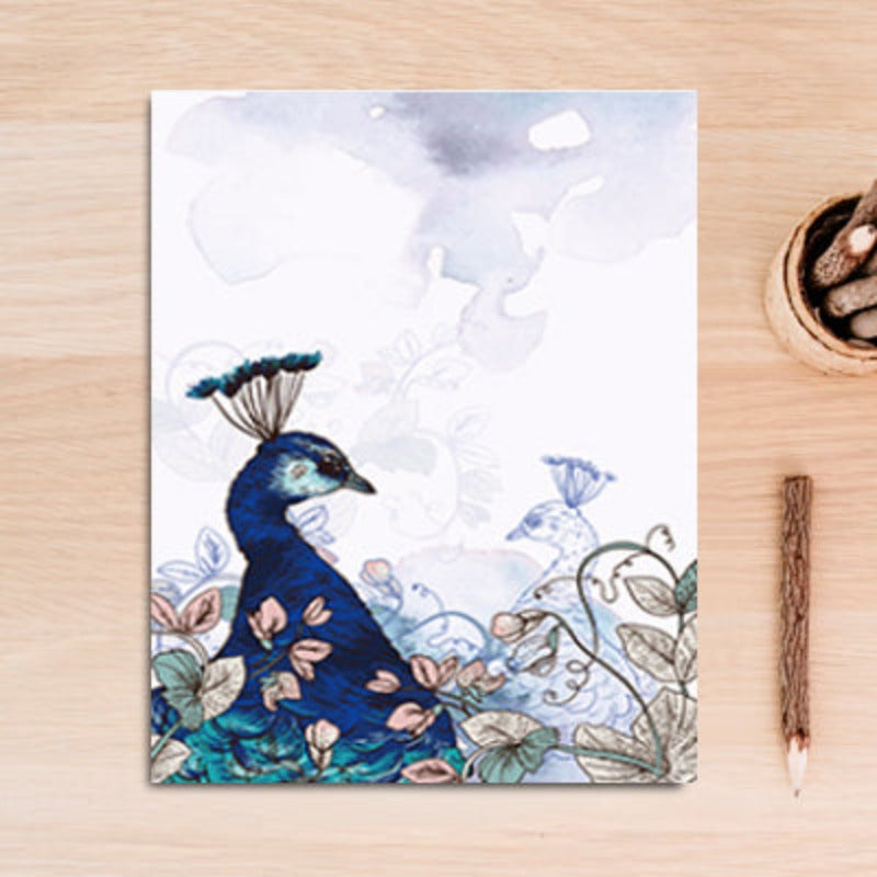 Beautiful Peacock Animals Flower Poster - Canvas Wall Art Painting | Bowlift