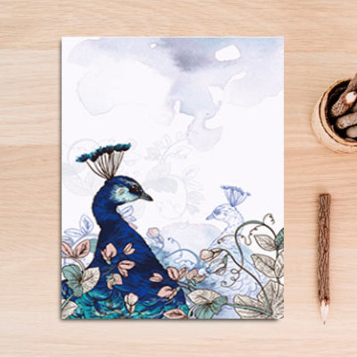 Beautiful Peacock Animals Flower Poster - Canvas Wall Art Painting | Bowlift