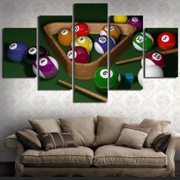Billiards & Ball - Canvas Wall Art Painting | Bowlift