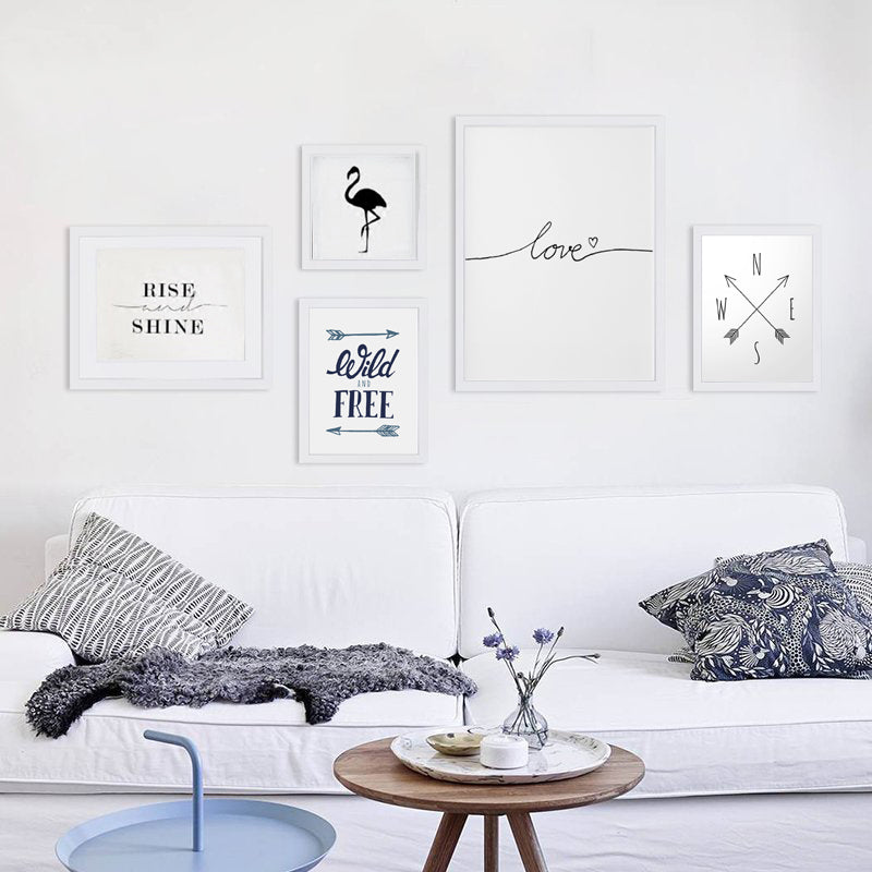 Nordic Abstract Wild And Free Arrow - Canvas Wall Art Painting | Bowlift
