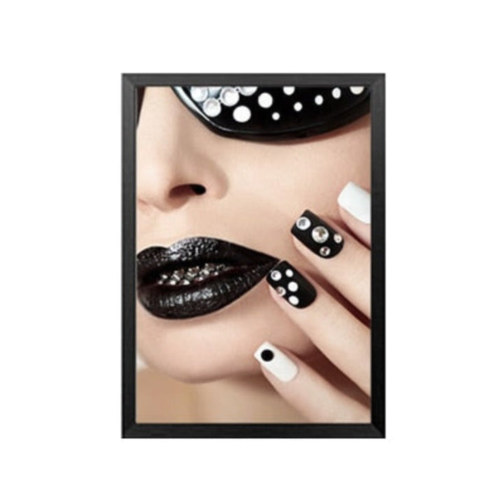Fashion Beauty Make Up Nail Girl - Canvas Wall Art Painting | Bowlift