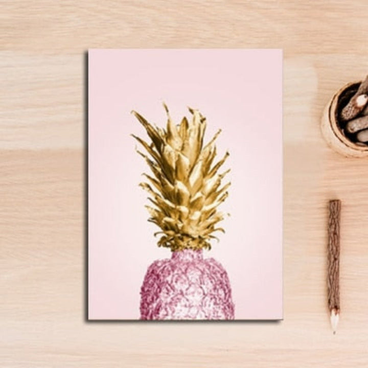 Nordic Banana Pineapple - Canvas Wall Art Painting | Bowlift