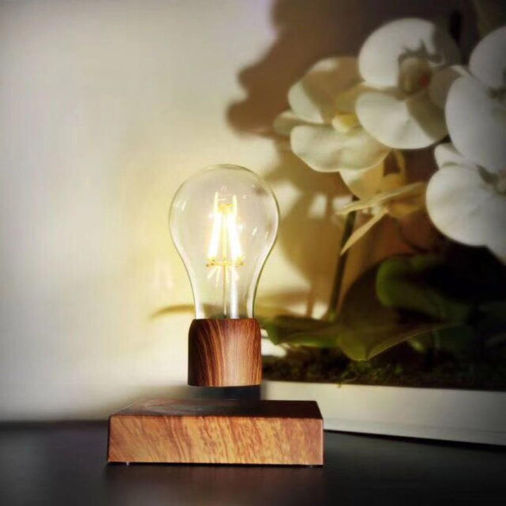 BowLift | Original Magnetic Levitating Desk Lamp with Wooden Base
