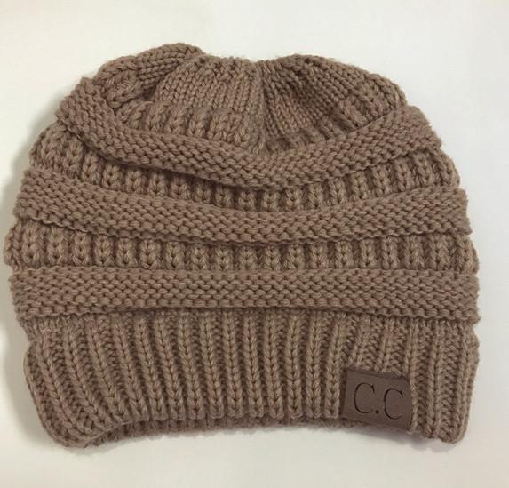 Soft Knit Ponytail Beanie Hat | Bowlift