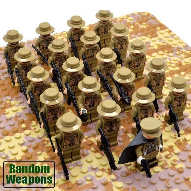 BowLift | 21PCs/set WWII Army Military Building Blocks German France Italy Japan Britain