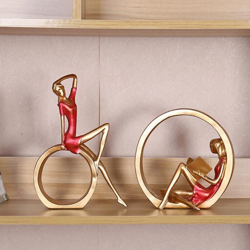 Creative European Miniature Modern Girl Figurines | Bowlift