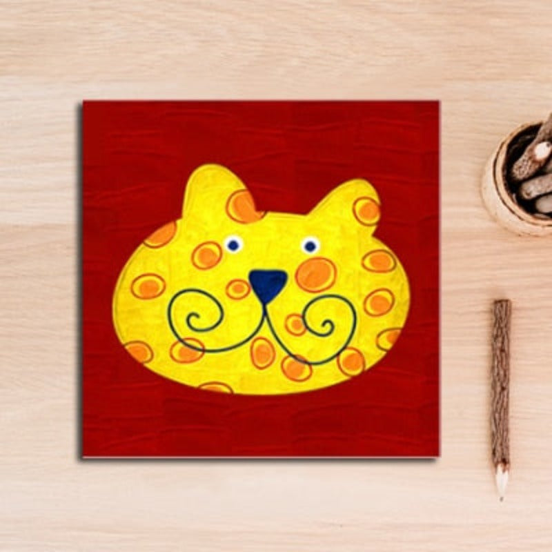 Cartoon Animals Nursery - Canvas Wall Art Painting | Bowlift