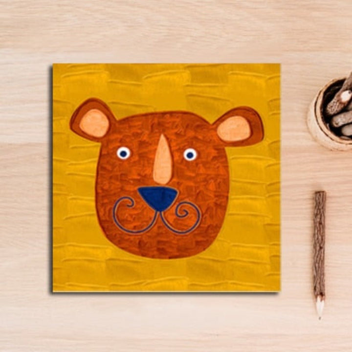 Cartoon Animals Nursery - Canvas Wall Art Painting | Bowlift
