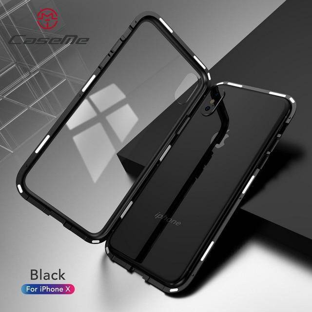 BowLift | 2019 New Magnetic Absorption Glass Cover Case for iPhone