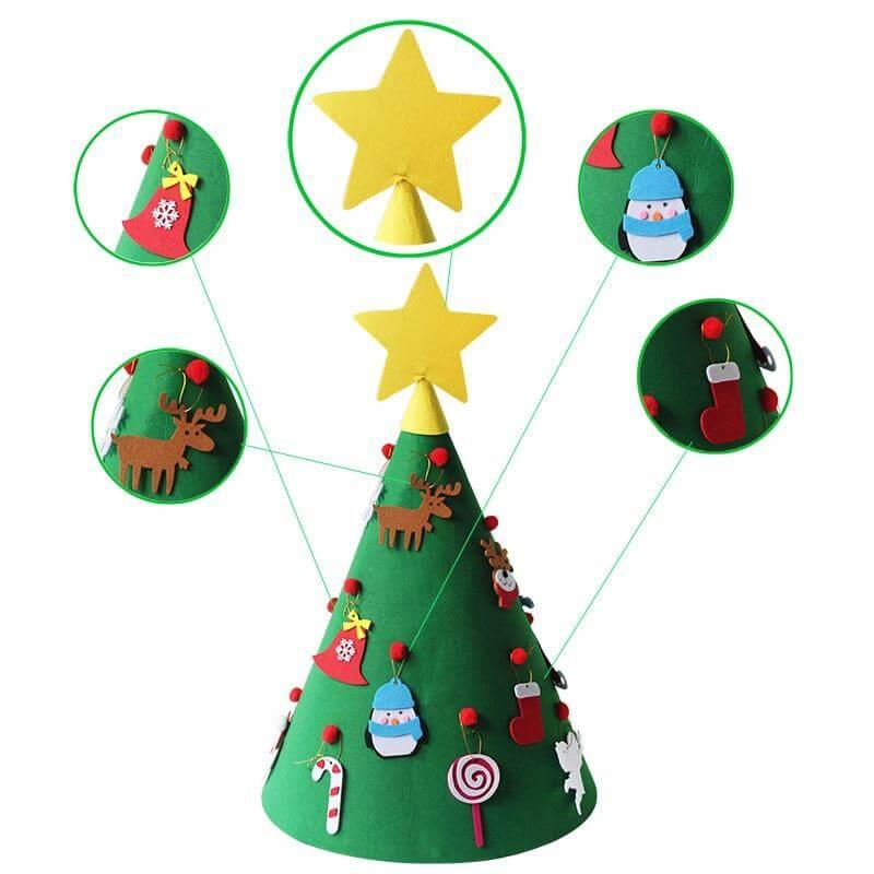 BowLift | 3D Christmas Tree Hanging Ornaments for Kids Xmas Gifts