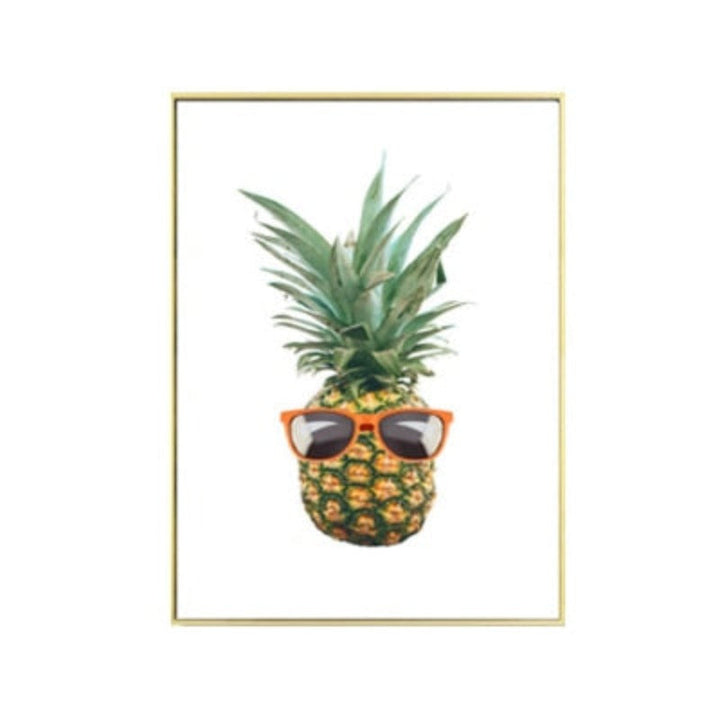 Fresh Pineapple Music - Canvas Wall Art Painting | Bowlift