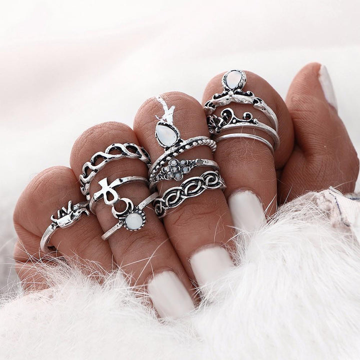 Bohemian Ring Stack - 10 Ring Set | Bowlift