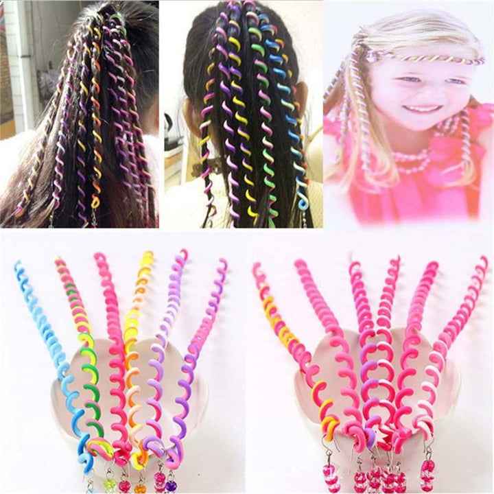 Kata - Rainbow Rolled Hair Braid Wraps | Bowlift