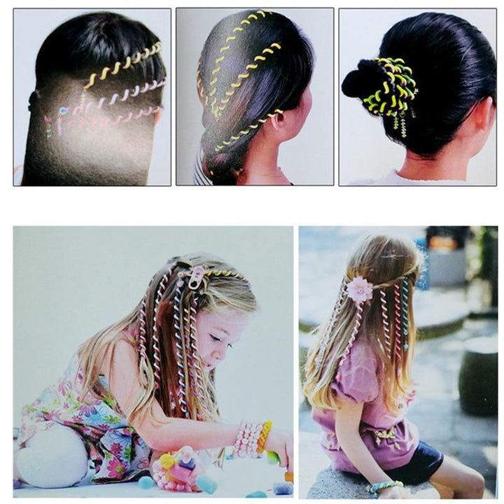 Kata - Rainbow Rolled Hair Braid Wraps | Bowlift