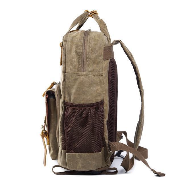 BowLift | Waterproof Waxed Canvas Camera Backpack
