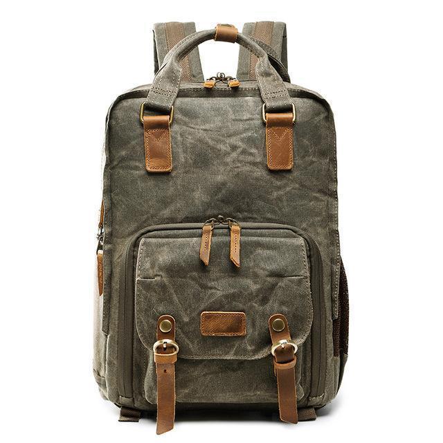 BowLift | Waterproof Waxed Canvas Camera Backpack