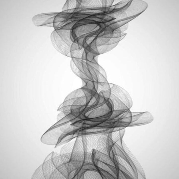 Abstract Black and White Dynamic Poster Ink Print Nordic - Canvas Wall Art Painting | Bowlift