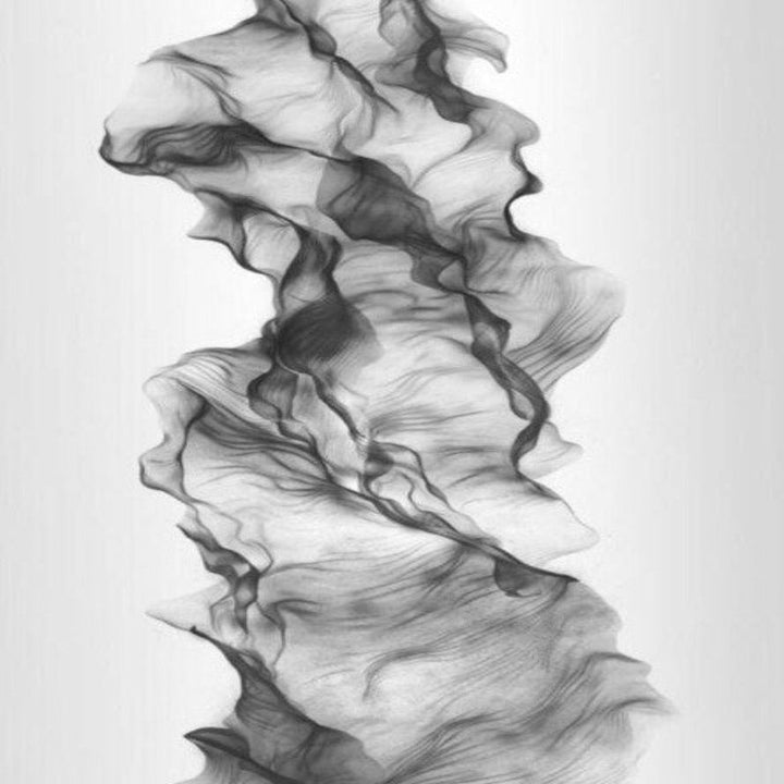 Abstract Black and White Dynamic Poster Ink Print Nordic - Canvas Wall Art Painting | Bowlift