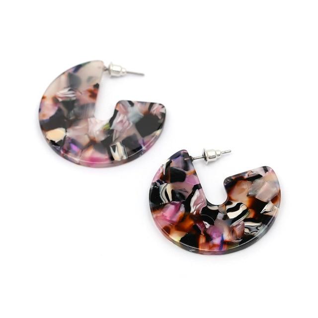 Nora - Flat Semi Hoop Earrings | Bowlift