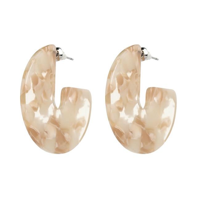 Nora - Flat Semi Hoop Earrings | Bowlift