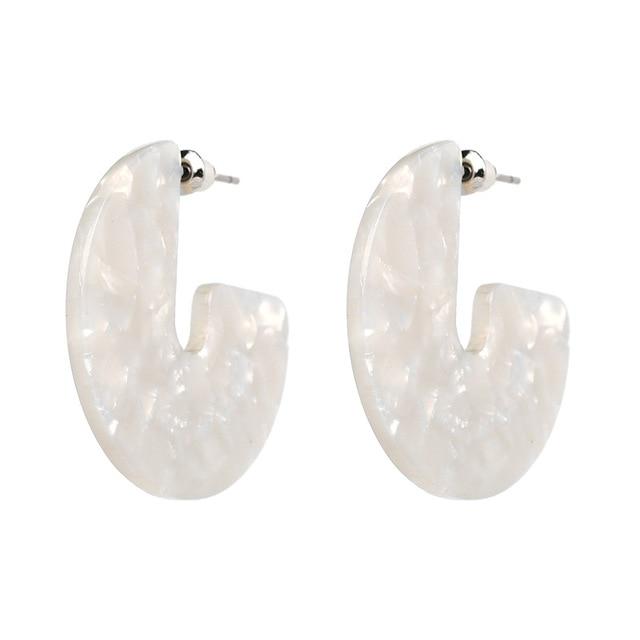 Nora - Flat Semi Hoop Earrings | Bowlift