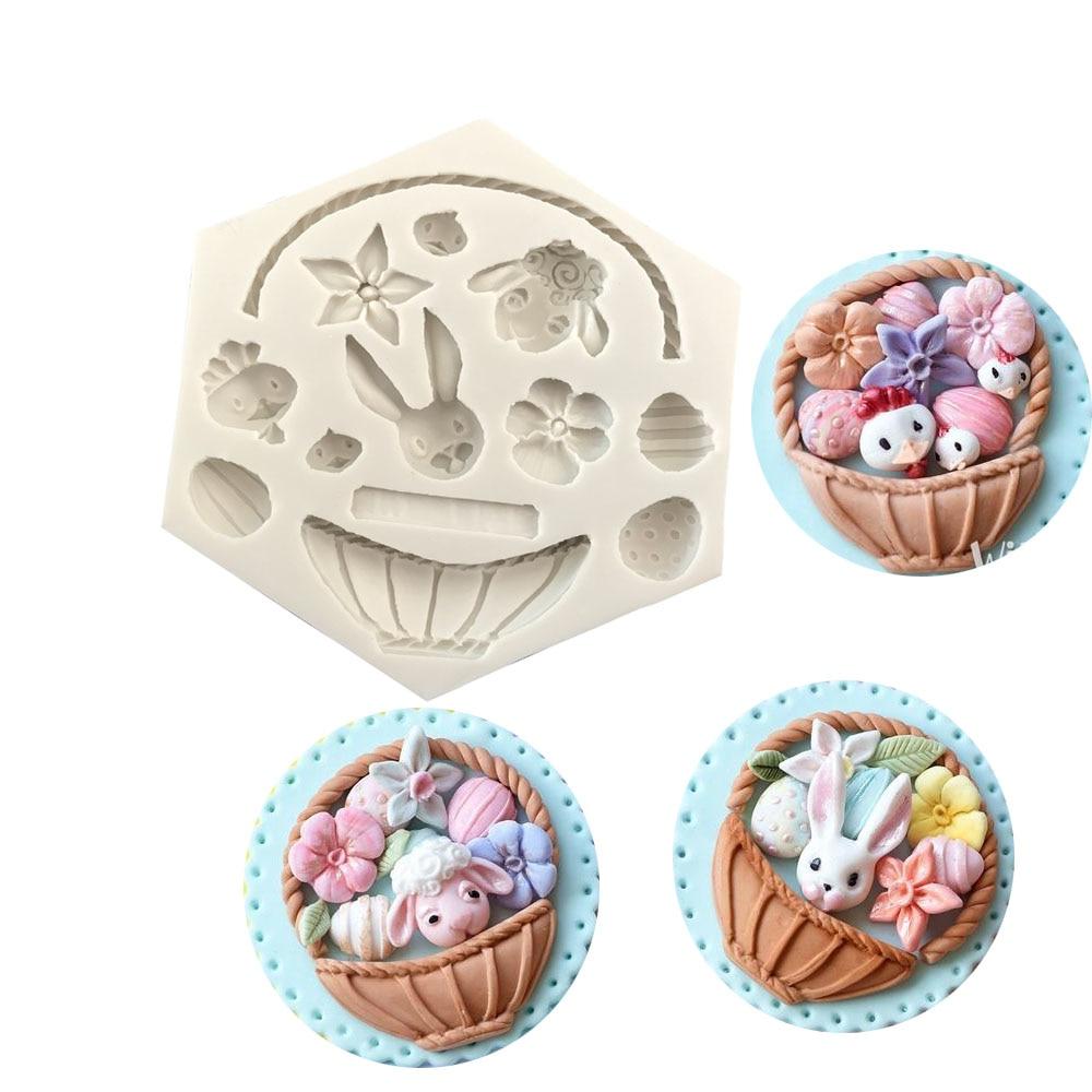 Silicone Easter Molds -  Egg Rabbit Flower | Bowlift