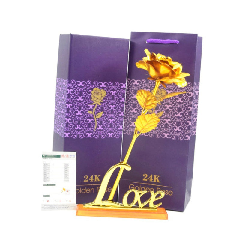 BowLift | 24k gold-plated rose | Including certificate and luxurious gift box