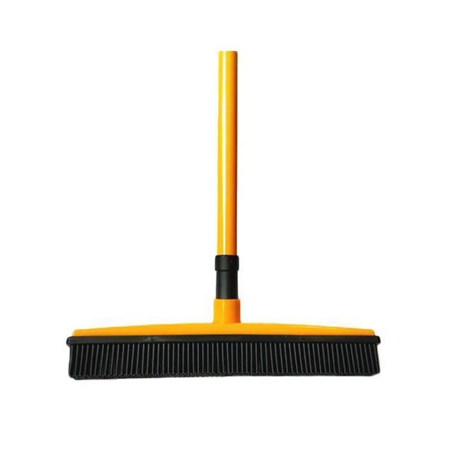 BowLift | Broom with Squeegee made from Natural Rubber, Multi-Surface and Pet Hair Removal