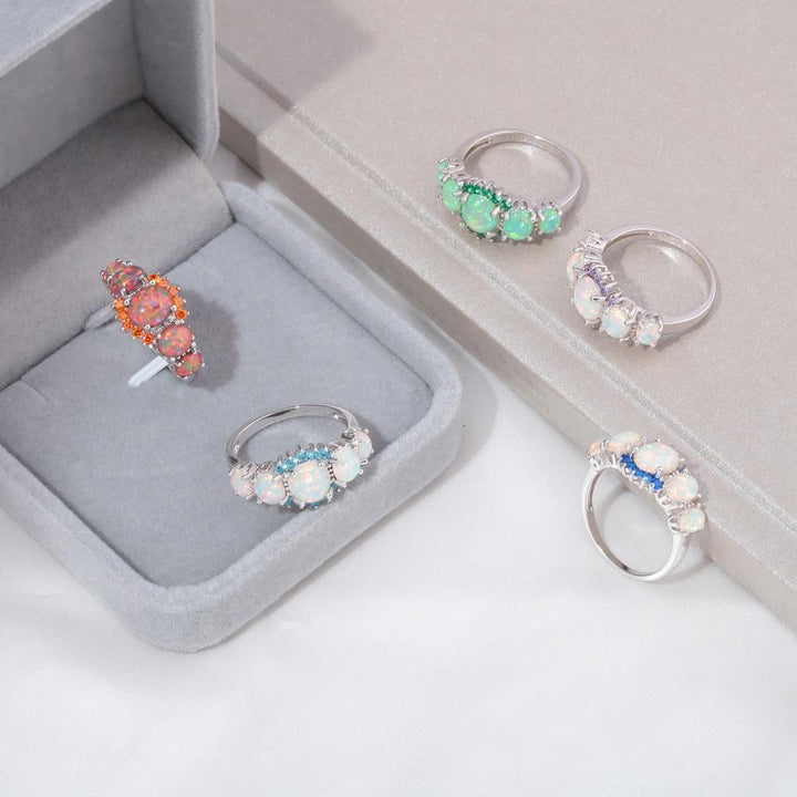 Lux -  Fire Opal Garnet Ring | Bowlift