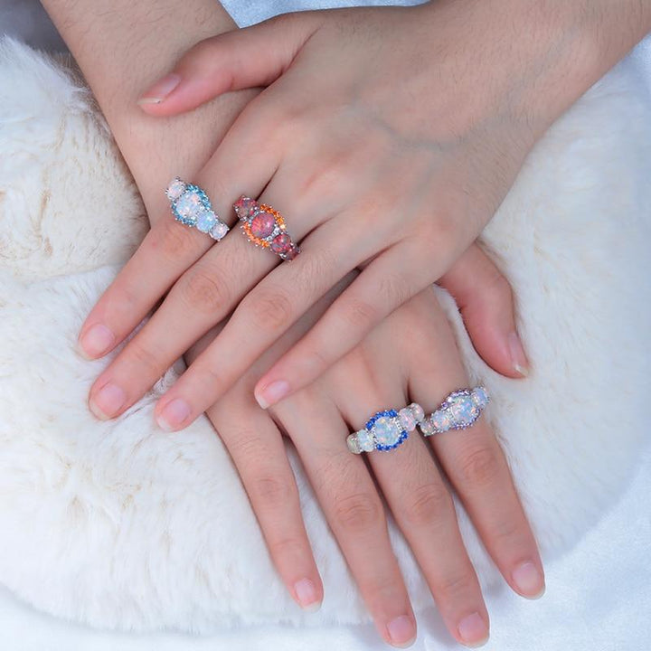 Lux -  Fire Opal Garnet Ring | Bowlift