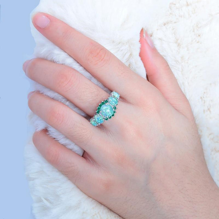 Lux -  Fire Opal Garnet Ring | Bowlift