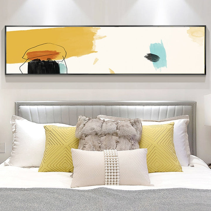 Abstract Brush Strokes - Canvas Wall Art Painting | Bowlift