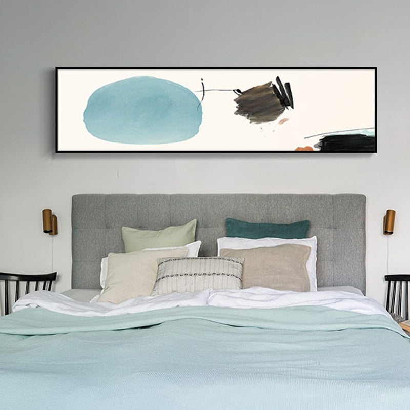 Abstract Brush Strokes - Canvas Wall Art Painting | Bowlift