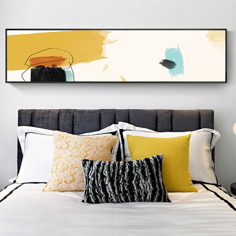 Abstract Brush Strokes - Canvas Wall Art Painting | Bowlift