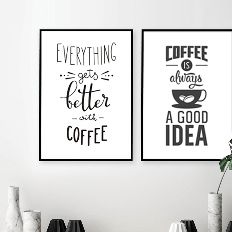 Coffee Time - Canvas Wall Art Painting | Bowlift