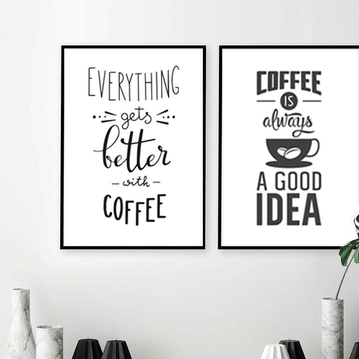 Coffee Time - Canvas Wall Art Painting | Bowlift