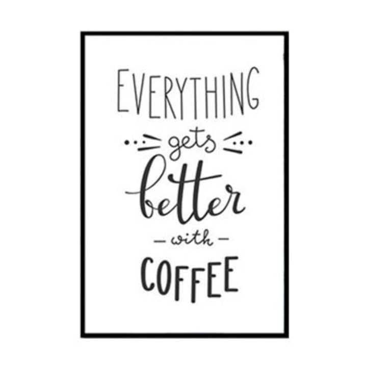 Coffee Time - Canvas Wall Art Painting | Bowlift