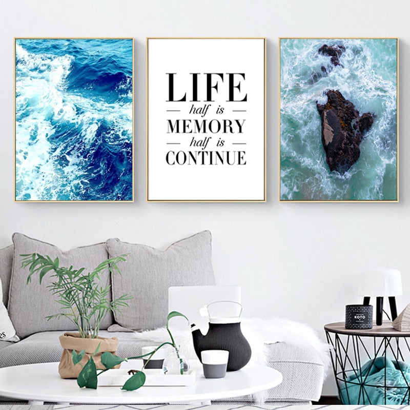 Seascape Landscape Motivational Life Quotes Nordic | Bowlift