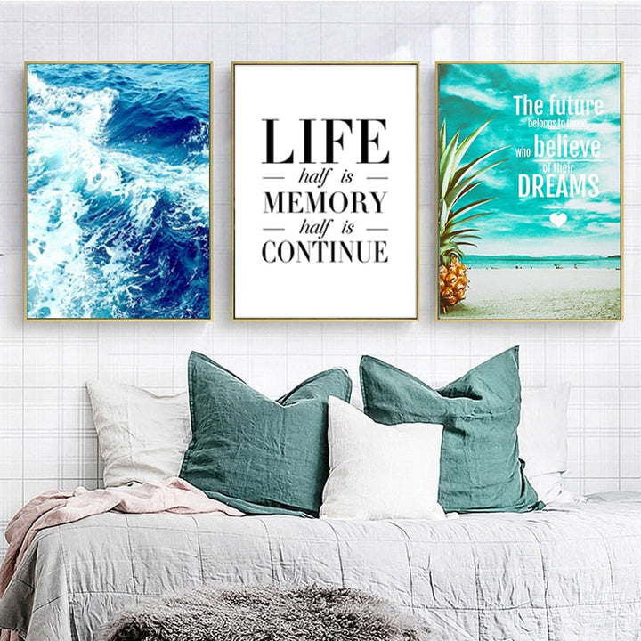 Seascape Landscape Motivational Life Quotes Nordic | Bowlift