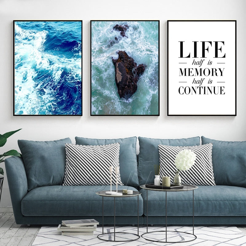 Seascape Landscape Motivational Life Quotes Nordic | Bowlift
