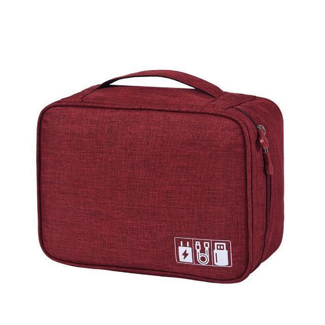 BowLift | Wobag New Polyester Mens Travel Electronic Accessories Travel Bag Organizer For Date Line SD Card USB Cable Digital Device Bag