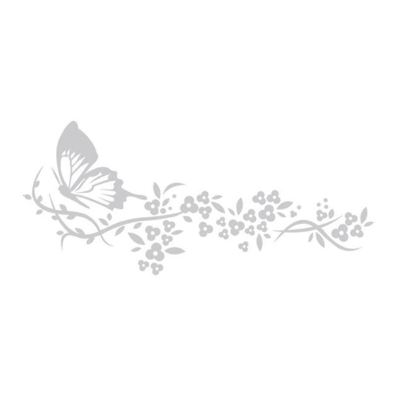 Modern Butterfly Flowers - Canvas Wall Art Stickers | Bowlift