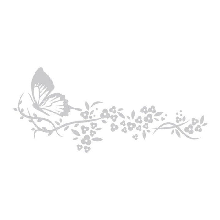 Modern Butterfly Flowers - Canvas Wall Art Stickers | Bowlift