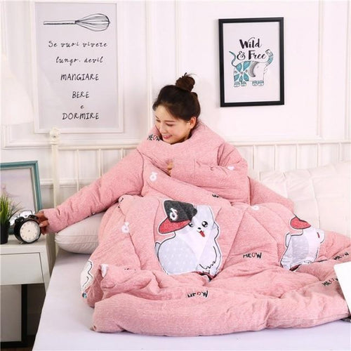 BowLift | Winter Lazy Quilt With Sleeves