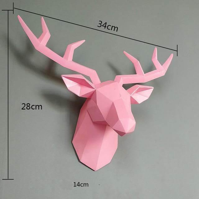 Deer Head Modern Home Decor | Bowlift