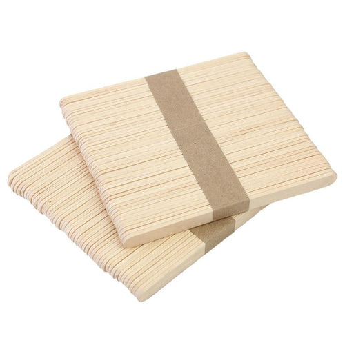 50 Pcs Wooden Wax Spatula | Bowlift
