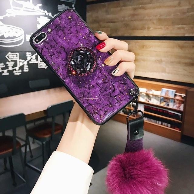 Hanna - Marble Glitter iPhone Mobile Cover | Bowlift