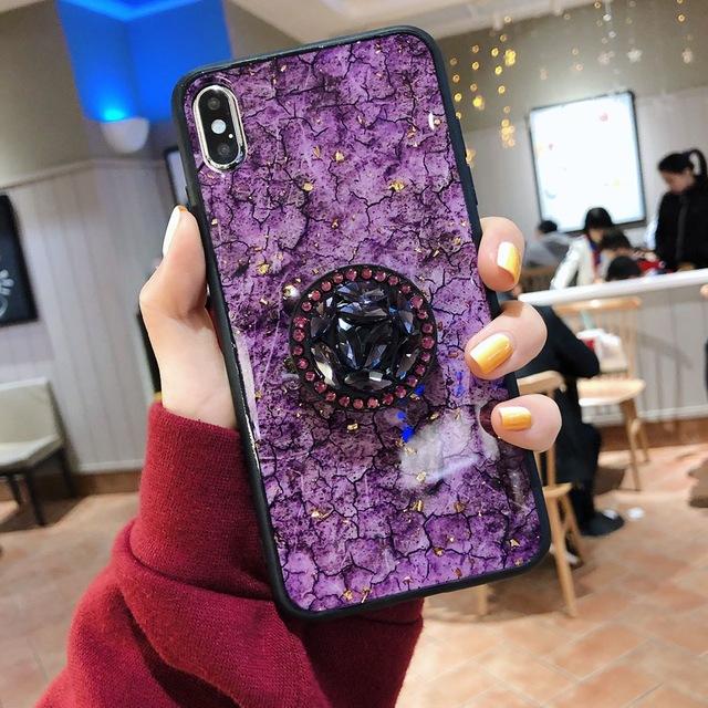 Hanna - Marble Glitter iPhone Mobile Cover | Bowlift