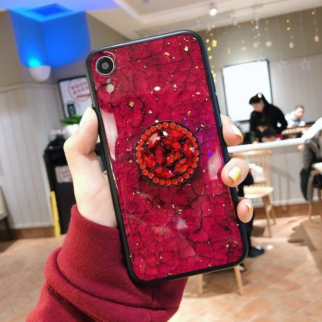 Hanna - Marble Glitter iPhone Mobile Cover | Bowlift